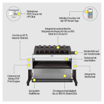 HP DesignJet T1600PS 91.44cm 36' Großformatdrucker LAN — Buy in Cyprus with Fast Delivery