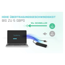 USB3.0 HUB 4Port SuperSpeed passiv i-Tec Black — Buy in Cyprus with Fast Delivery