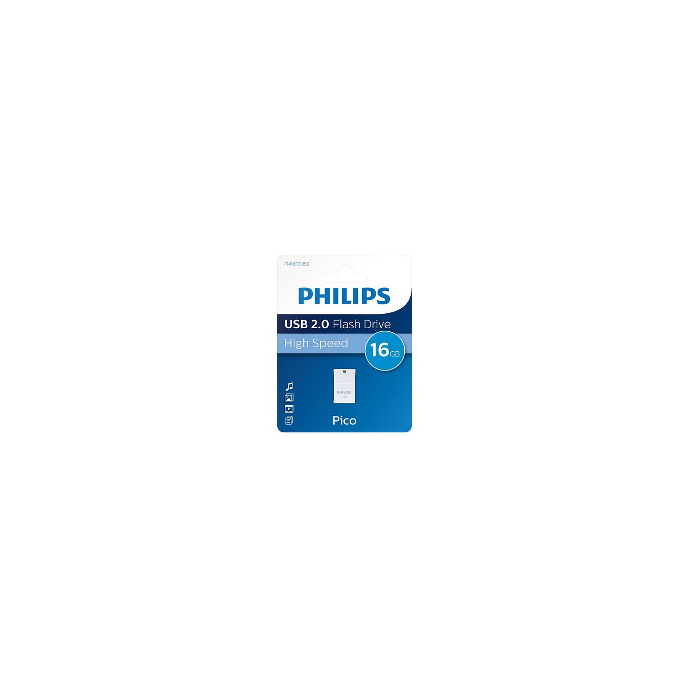 STICK Philips USB 2.0 16GB Pico Edition Ocean Blue — Buy in Cyprus with Fast Delivery