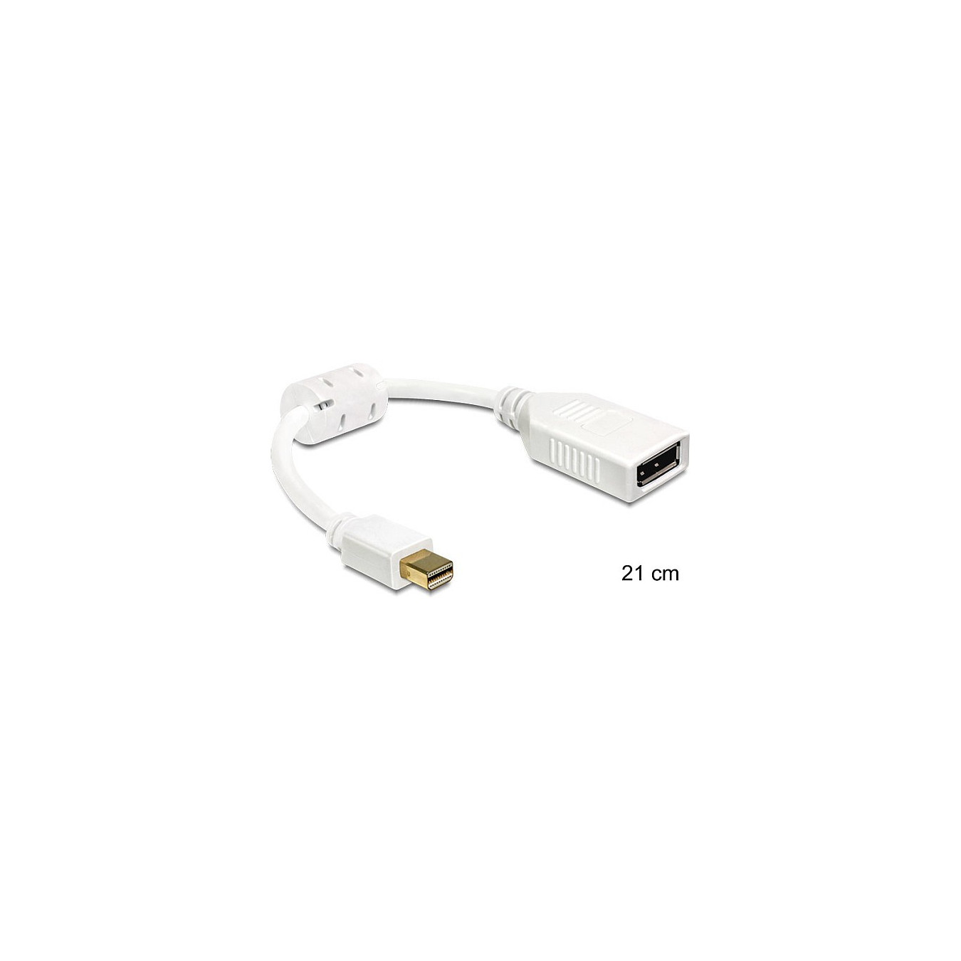 DELOCK Adapterkabel mini DP-St to DP-Bu white — Buy in Cyprus with Fast Delivery