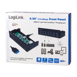 LogiLink UA0342 USB 3.0 7-Port Internal Hub w/ Fast Charge - 5Gbps (Boxed) — Buy in Cyprus with Fast Delivery