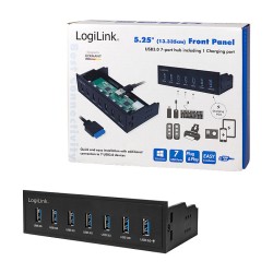 LogiLink UA0342 USB 3.0 7-Port Internal Hub w/ Fast Charge - 5Gbps (Boxed) — Buy in Cyprus with Fast Delivery