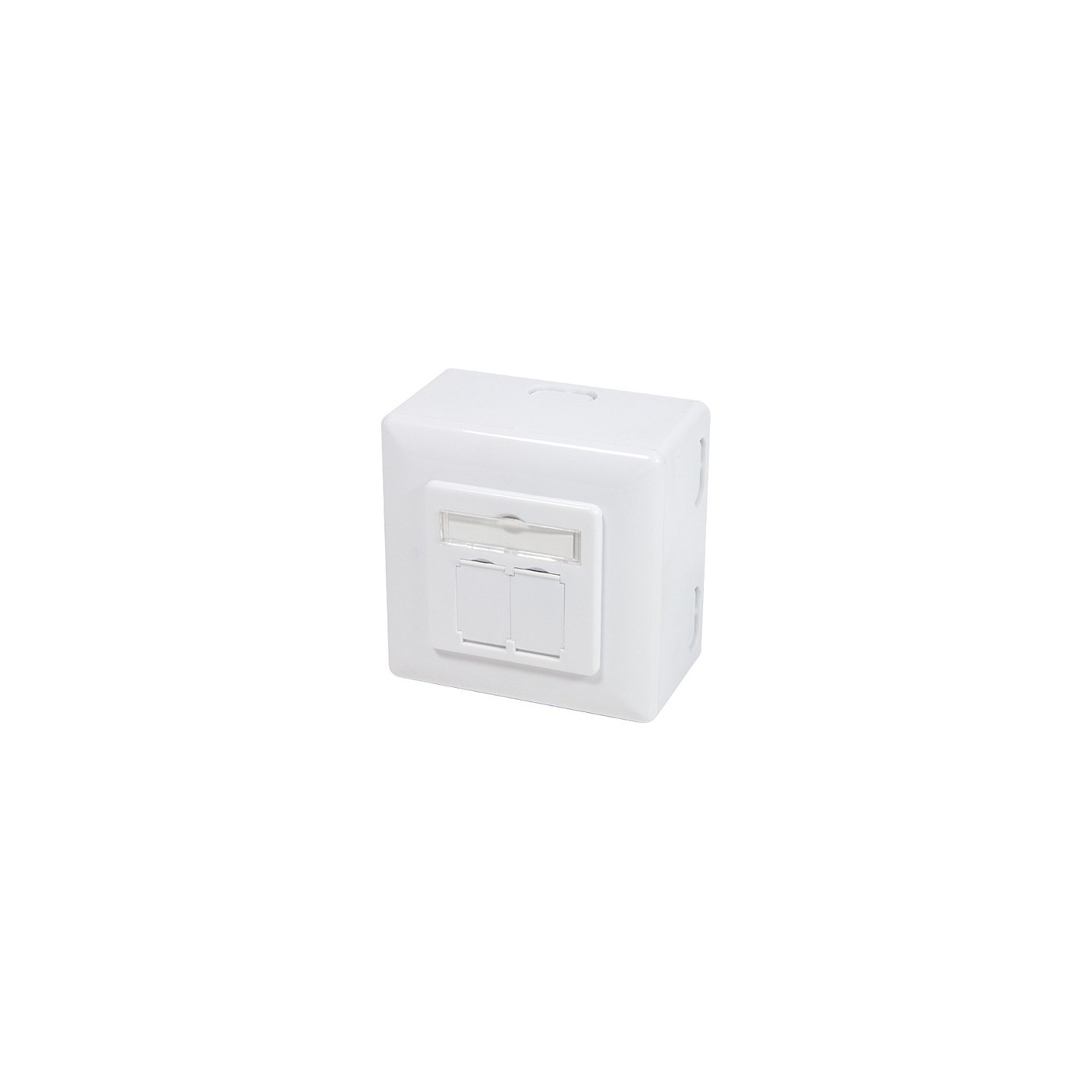 LogiLink CAT6 Fully Shielded Surface/Flush Mount Box RAL9003 NP0039A (Boxed) — Buy in Cyprus with Fast Delivery