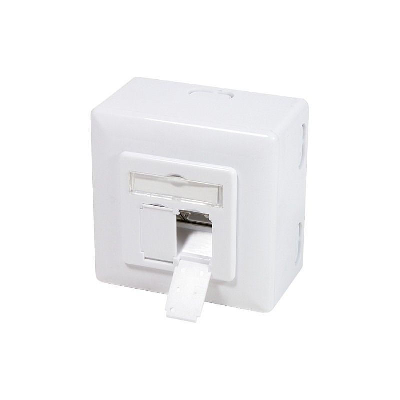 LogiLink CAT6 Fully Shielded Surface/Flush Mount Box RAL9003 NP0039A (Boxed) — Buy in Cyprus with Fast Delivery