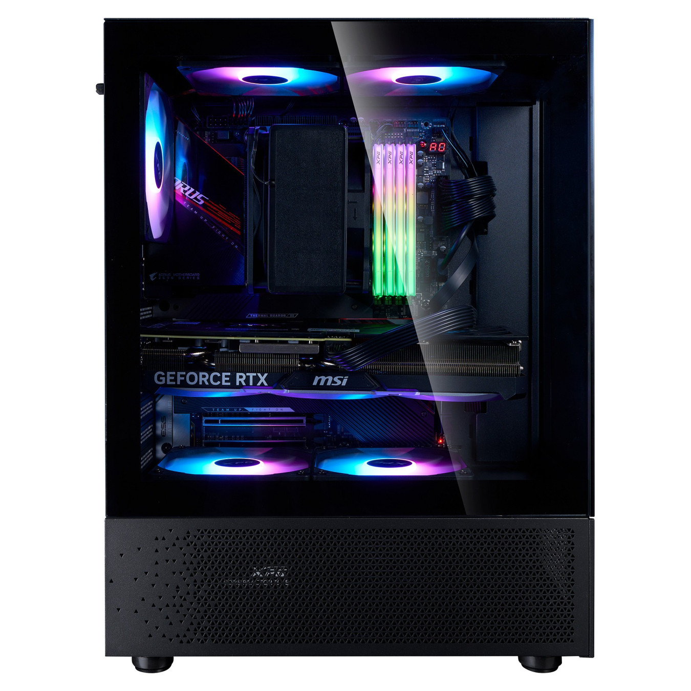 XPG Invader X Mini ATX Midi Tower schwarz 5x120mm ARGB USB C — Buy in Cyprus with Fast Delivery
