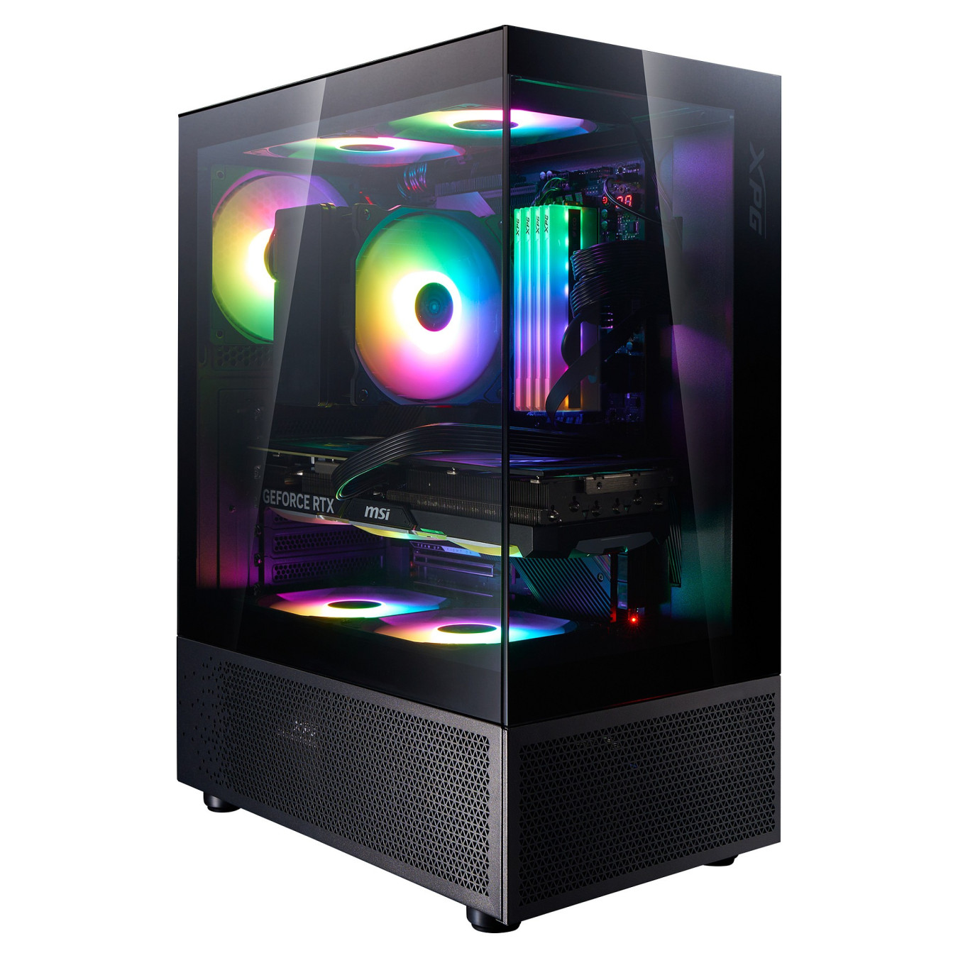 XPG Invader X Mini ATX Midi Tower schwarz 5x120mm ARGB USB C — Buy in Cyprus with Fast Delivery