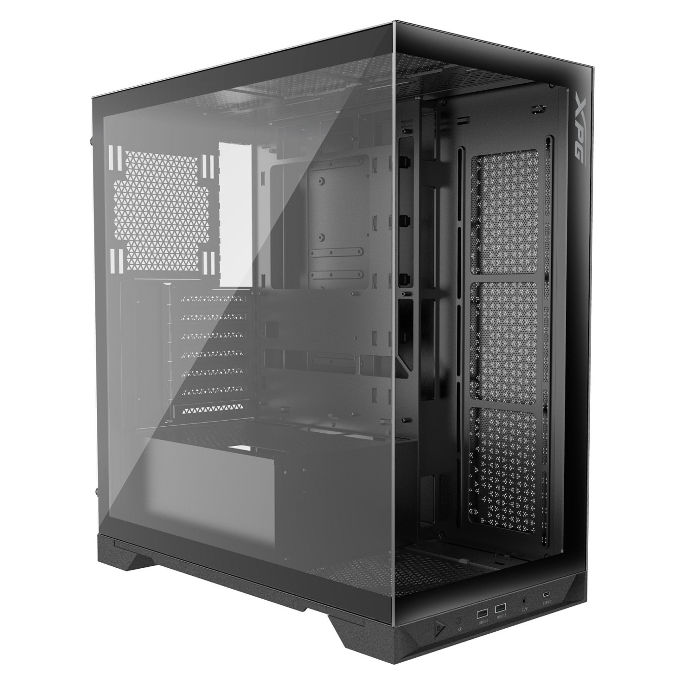 XPG Invader X ATX Midi Tower schwarz Glas USB C — Buy in Cyprus with Fast Delivery