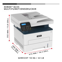 L Xerox B225 S W-Laserdrucker 3in1 USB LAN WLAN ADF — Buy in Cyprus with Fast Delivery