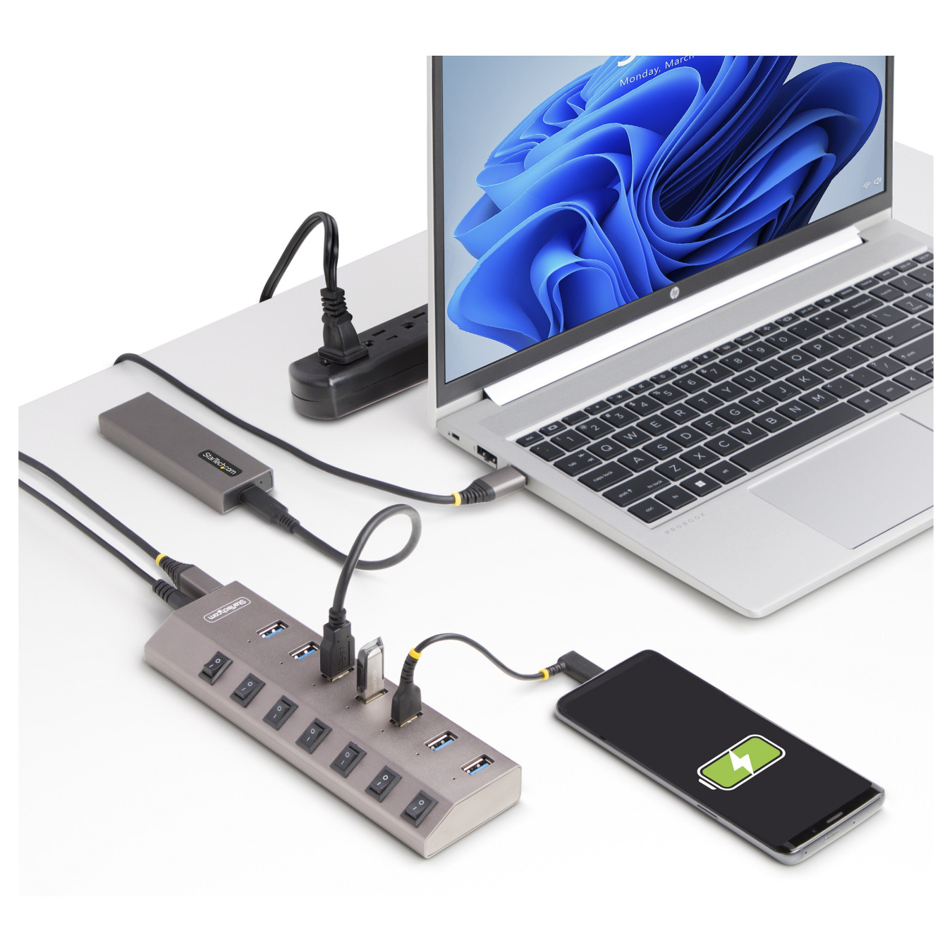 StarTech 7-PT USB HUB W ON OFF SWITCHES — Buy in Cyprus with Fast Delivery