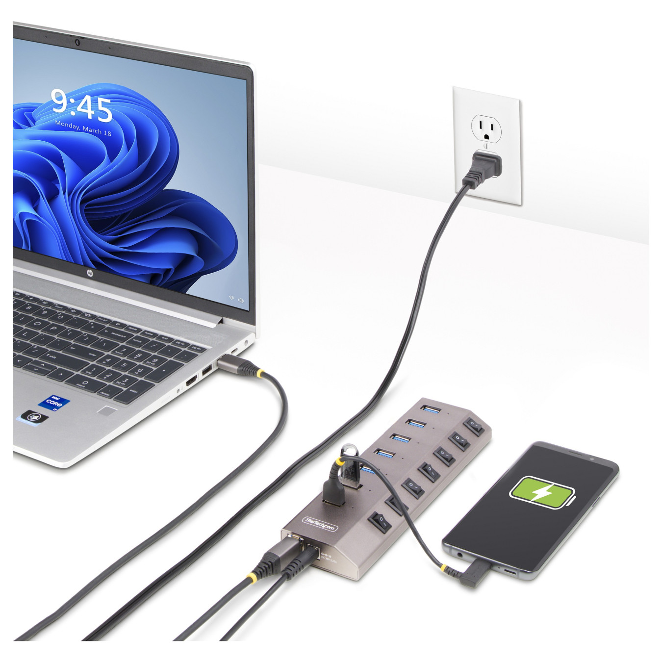 StarTech 7-PT USB HUB W ON OFF SWITCHES — Buy in Cyprus with Fast Delivery