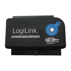 LogiLink AU0028A USB 3.0 to IDE & SATA Adapter - Black (Boxed) — Buy in Cyprus with Fast Delivery