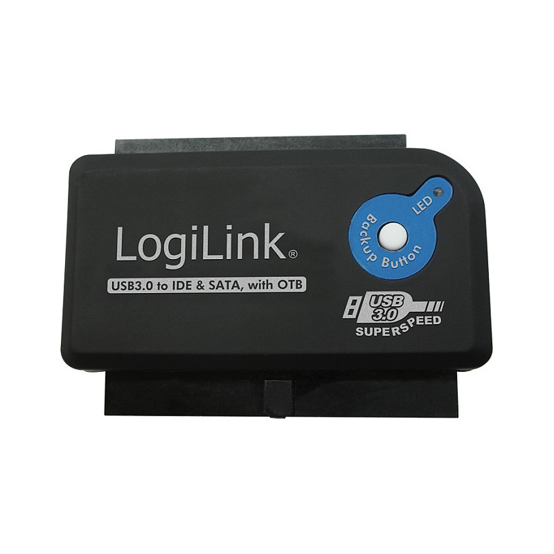 LogiLink AU0028A USB 3.0 to IDE & SATA Adapter - Black (Boxed) — Buy in Cyprus with Fast Delivery