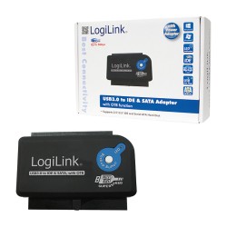 LogiLink AU0028A USB 3.0 to IDE & SATA Adapter - Black (Boxed) — Buy in Cyprus with Fast Delivery