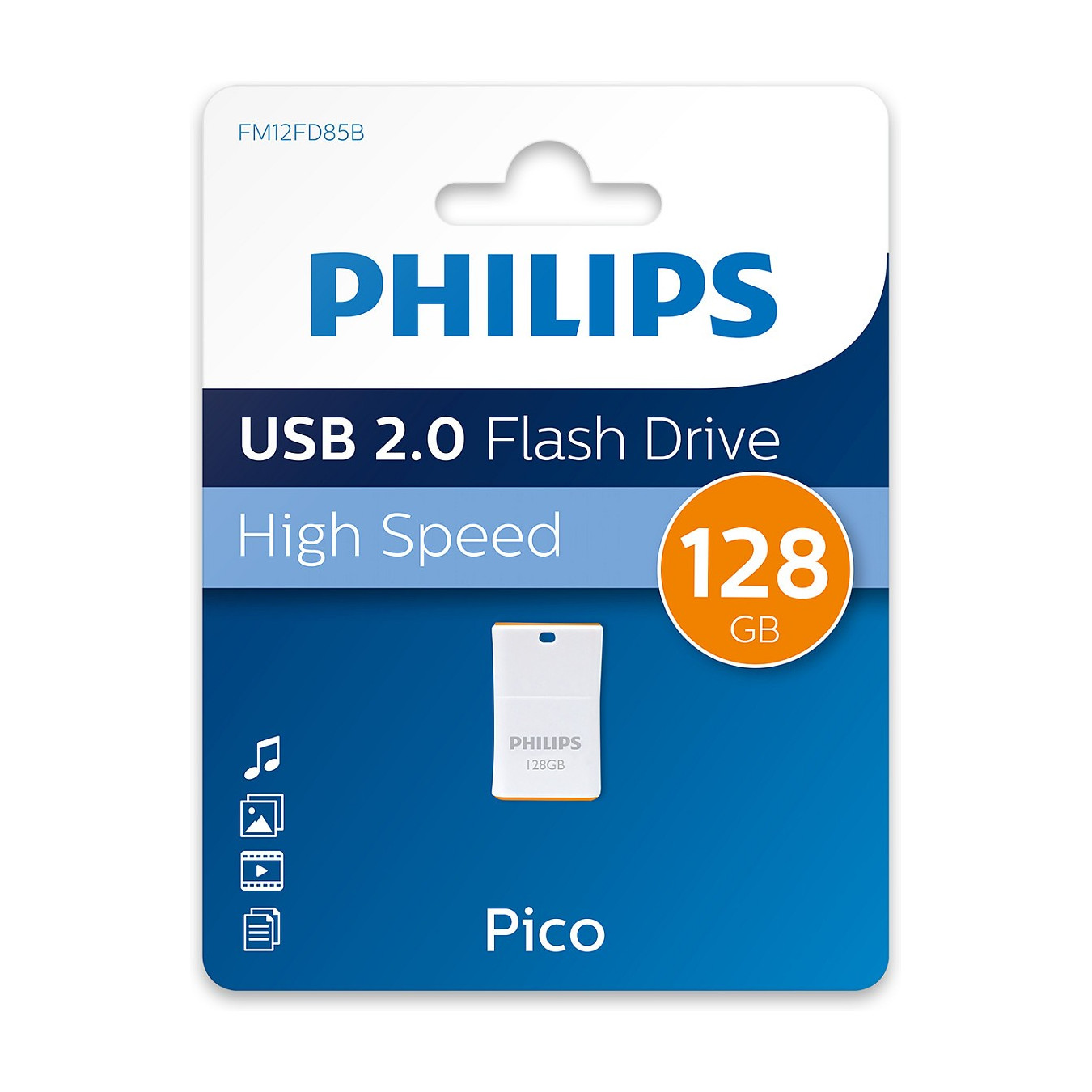 STICK Philips USB 2.0 128GB Pico Edition Sunrise Orange — Buy in Cyprus with Fast Delivery