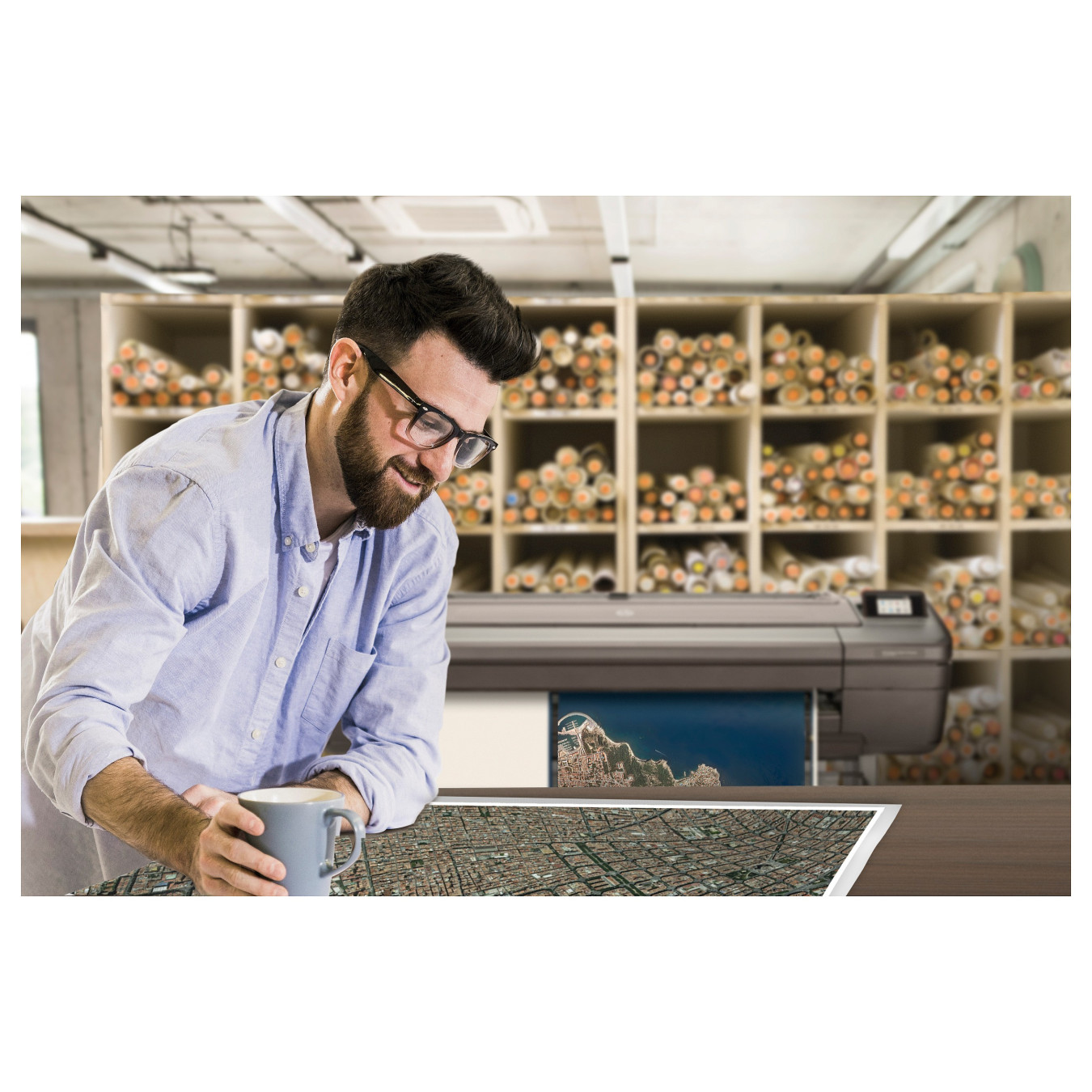 HP DesignJet Z6 111cm 44' Großformatdrucker mit Postscript — Buy in Cyprus with Fast Delivery