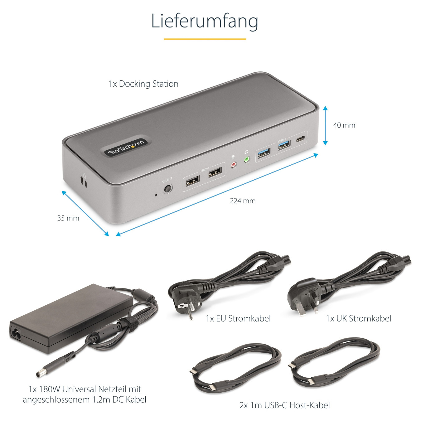 D StarTech 129UE-USBC-KVM-DOCK — Buy in Cyprus with Fast Delivery