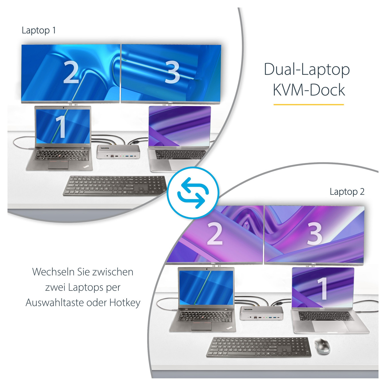 D StarTech 129UE-USBC-KVM-DOCK — Buy in Cyprus with Fast Delivery