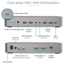 D StarTech 129UE-USBC-KVM-DOCK — Buy in Cyprus with Fast Delivery