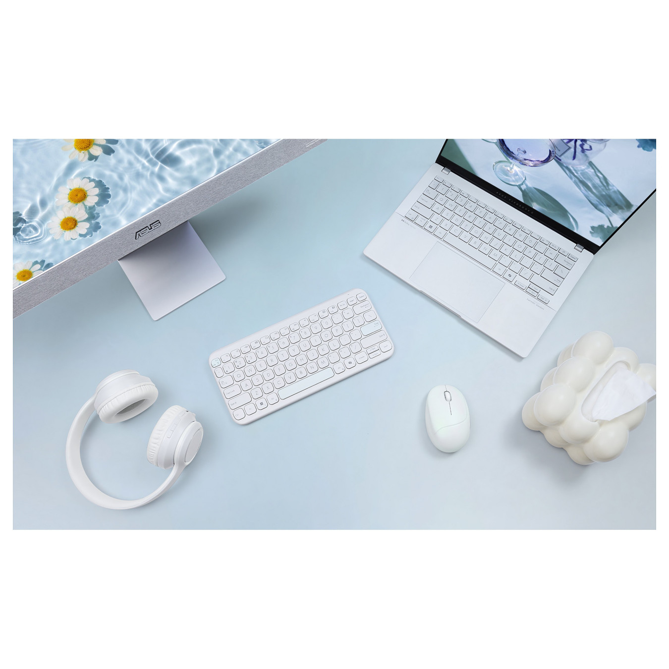 ASUS KW100 Keyboard QWERTZ white — Buy in Cyprus with Fast Delivery