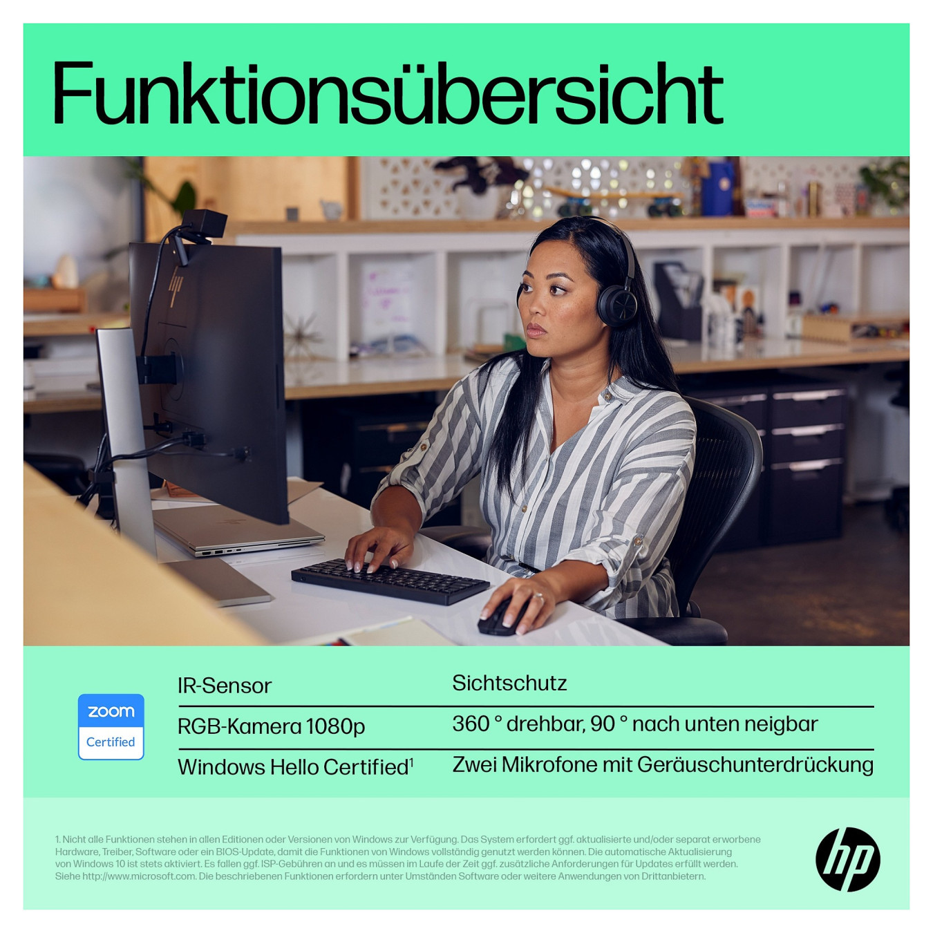 HP 625 4MP 1920x1080 Audio USB — Buy in Cyprus with Fast Delivery