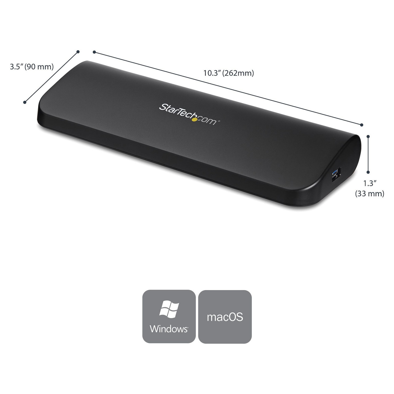 D StarTech DUAL VIDEO USB 3.0 LAPTOP DOCK — Buy in Cyprus with Fast Delivery