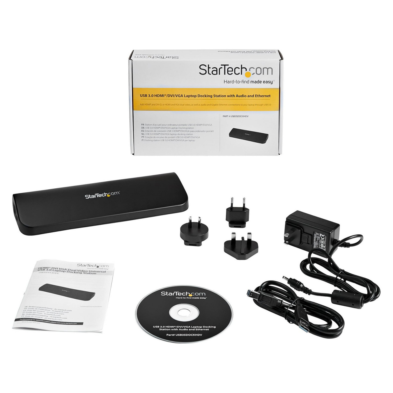 D StarTech DUAL VIDEO USB 3.0 LAPTOP DOCK — Buy in Cyprus with Fast Delivery