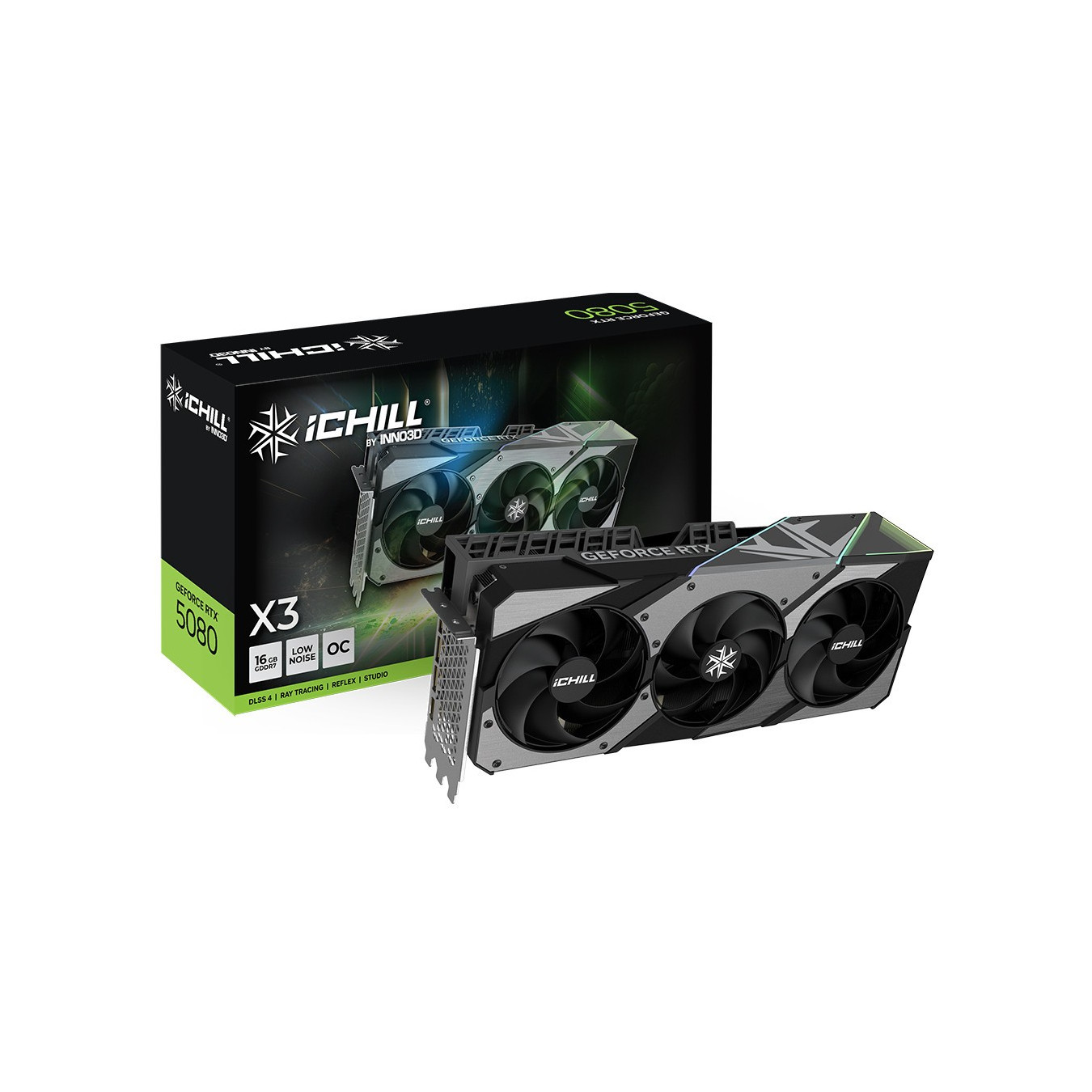 RTX 5080 16GB Inno3D iChill X3 V2 16GB GDDR7 3 Fan — Buy in Cyprus with Fast Delivery