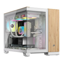 CORSAIR mATX 2500X (Tempered Glass) White Bamboo Wood — Buy in Cyprus with Fast Delivery