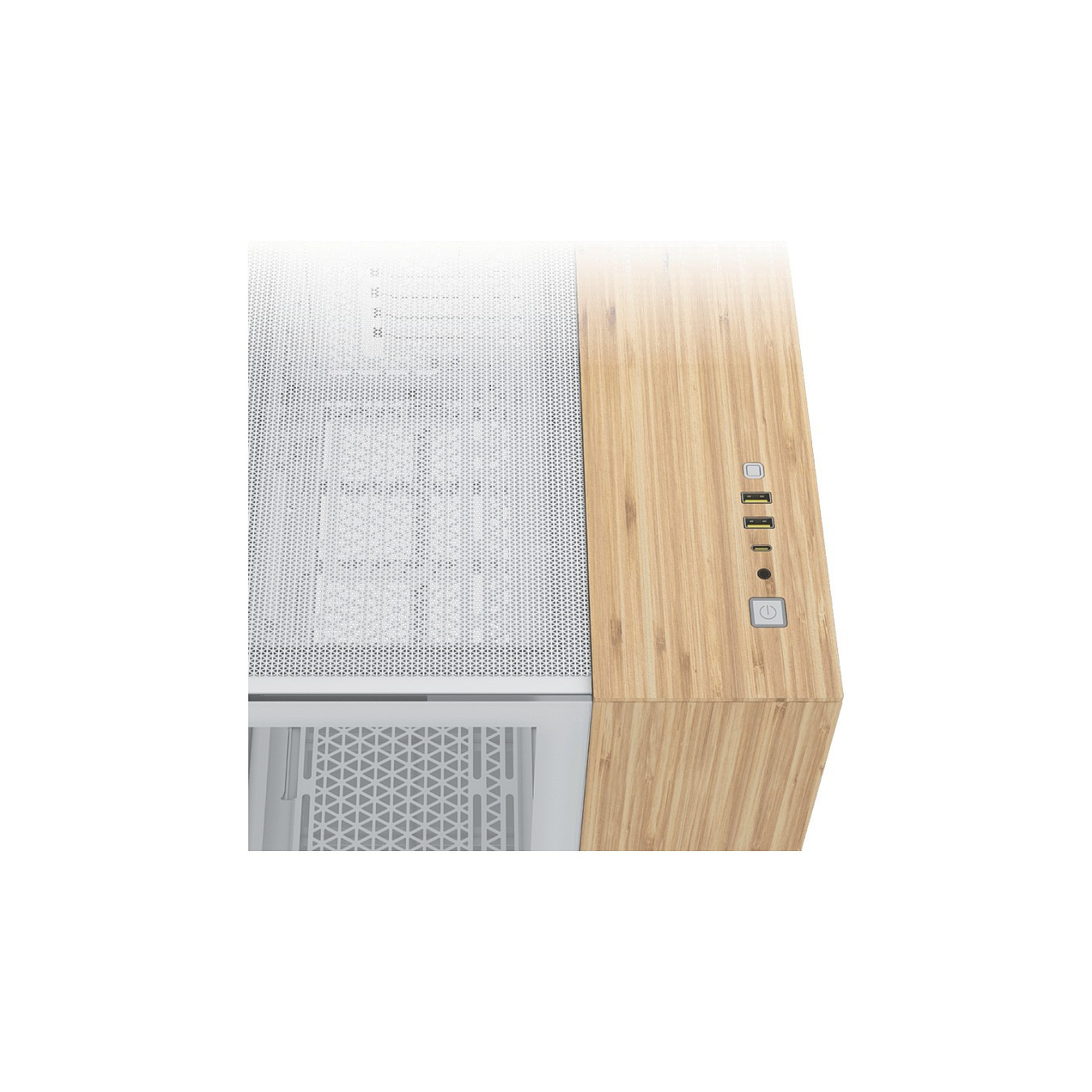 CORSAIR mATX 2500X (Tempered Glass) White Bamboo Wood — Buy in Cyprus with Fast Delivery