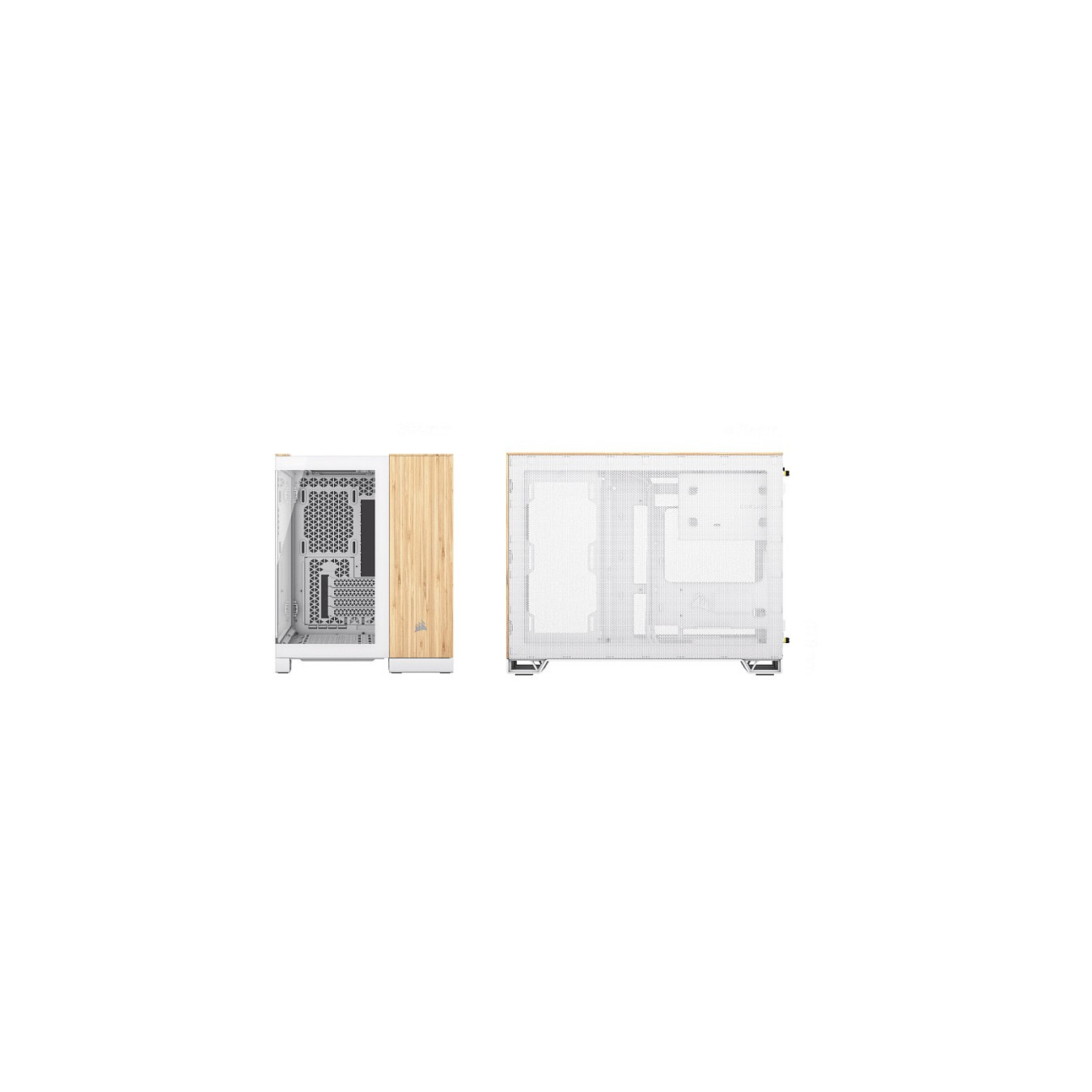 CORSAIR mATX 2500X (Tempered Glass) White Bamboo Wood — Buy in Cyprus with Fast Delivery