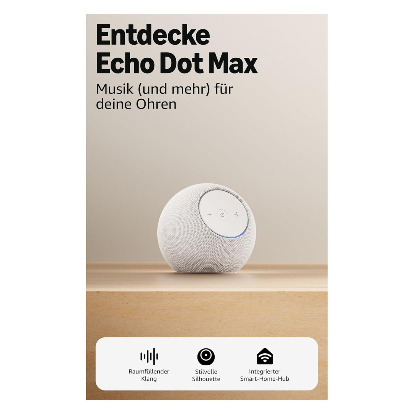Amazon Echo Dot Max (2025) White — Buy in Cyprus with Fast Delivery
