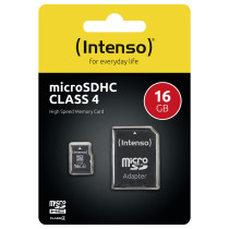 CARD Dig Z MicroSDHC 16GB Intenso C4 21MB s inkl.SD Adapter — Buy in Cyprus with Fast Delivery