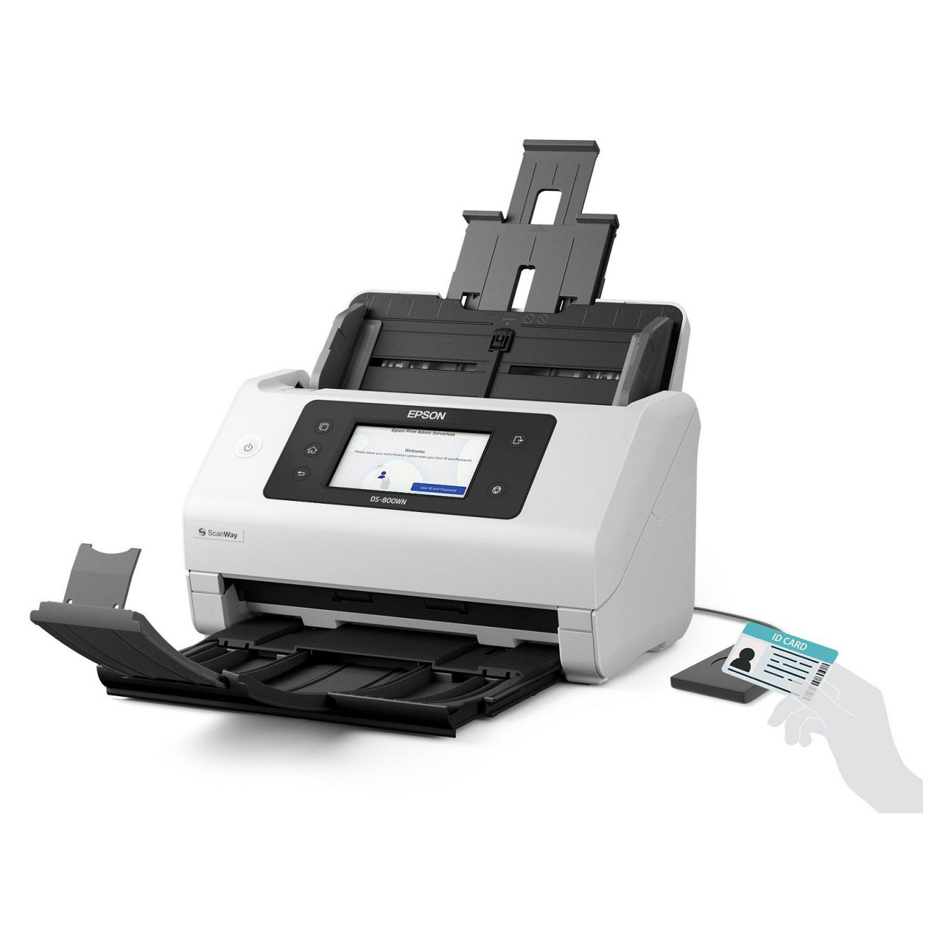EPSON Scanner A4 network and Wifi autonome compatible with Open Platform 50ppm 100ipm feeder 100 sheets