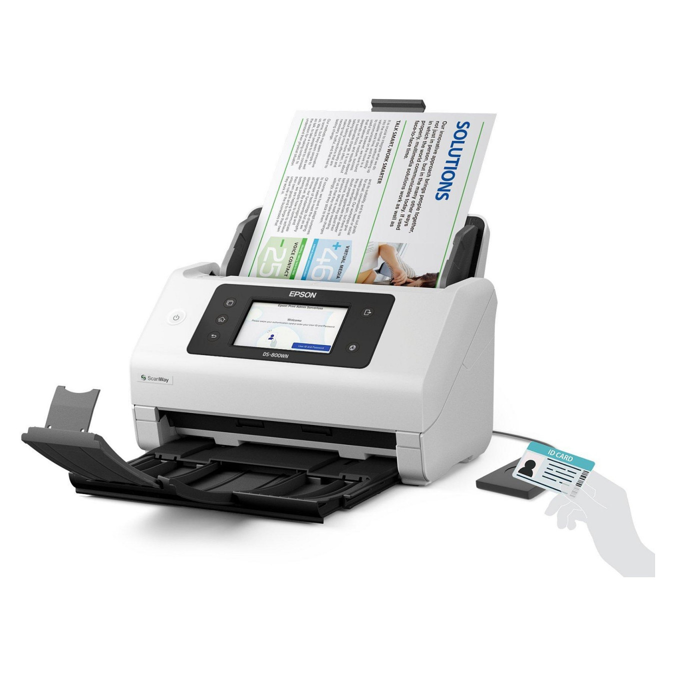 EPSON Scanner A4 network and Wifi autonome compatible with Open Platform 50ppm 100ipm feeder 100 sheets