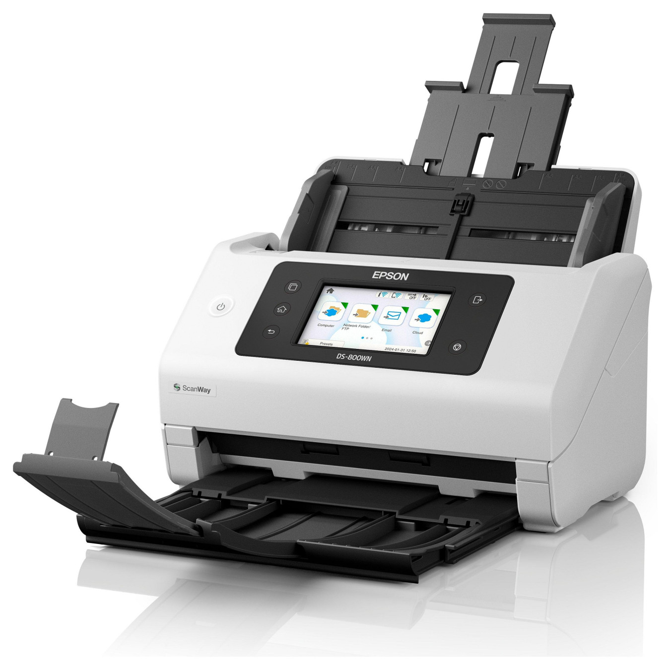 EPSON Scanner A4 network and Wifi autonome compatible with Open Platform 50ppm 100ipm feeder 100 sheets