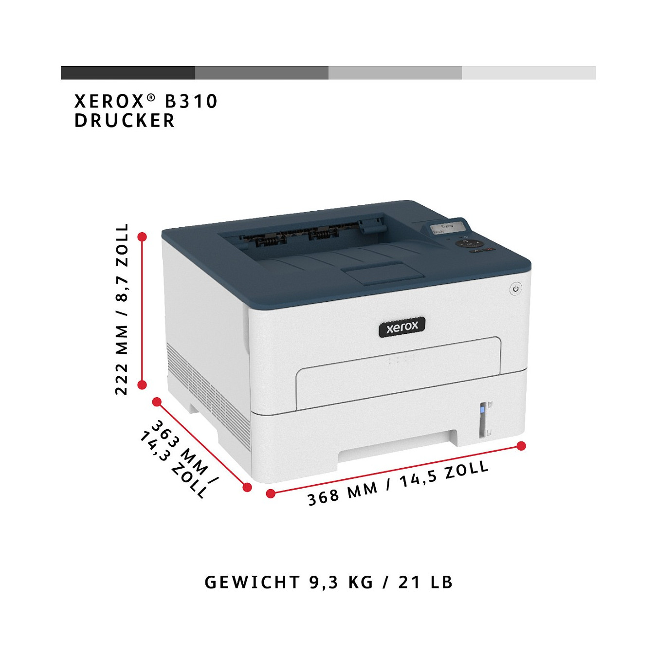 L Xerox B310 A4 LAN WLAN 40S. Min. Laserdrucker monochrome — Buy in Cyprus with Fast Delivery
