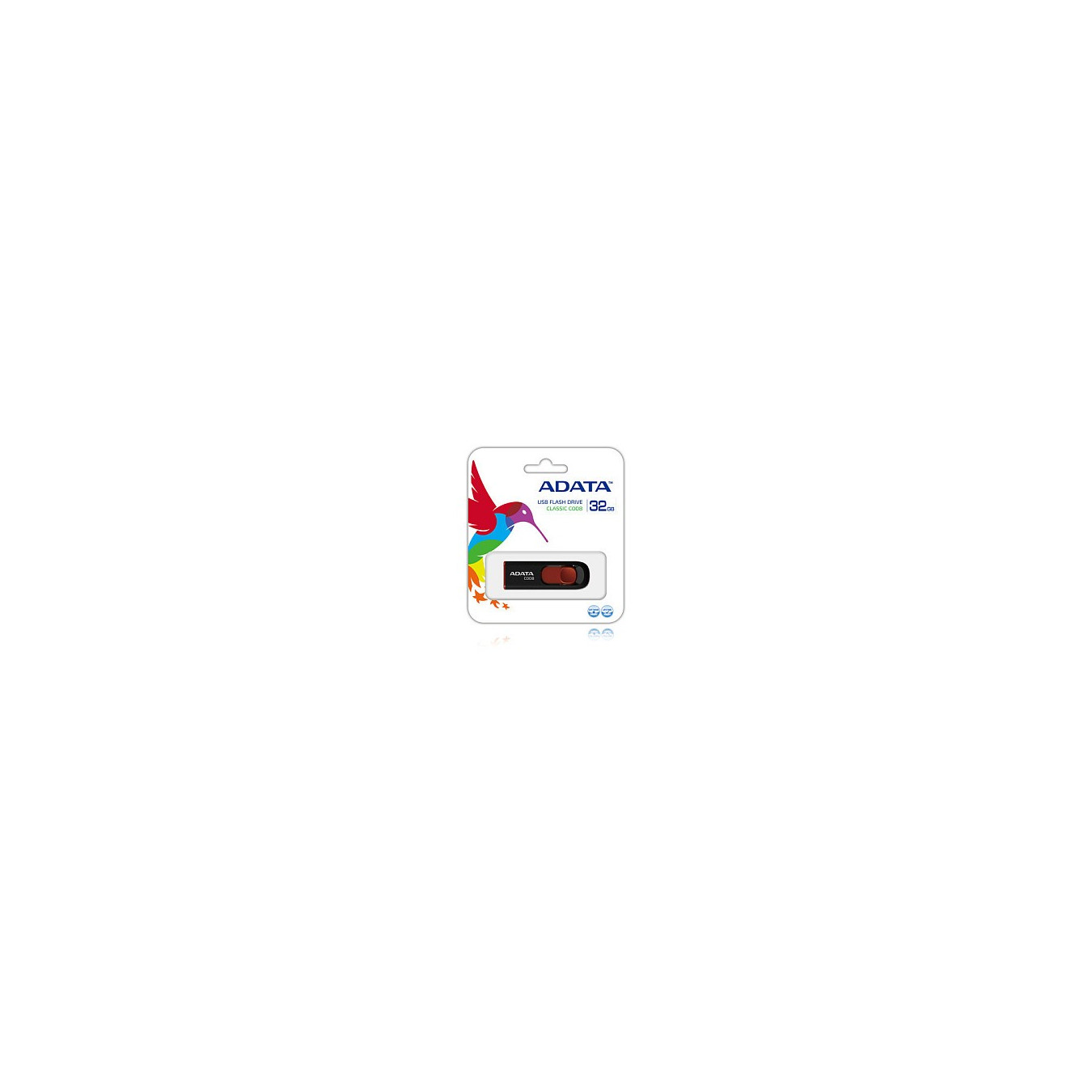 STICK ADATA USB 2.0 C008 black 32GB AC008-32G-RKD — Buy in Cyprus with Fast Delivery