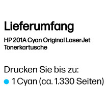 HP Toner 201A CF401A Cyan bis zu 1.330 Seiten ISO IEC 19798 — Buy in Cyprus with Fast Delivery