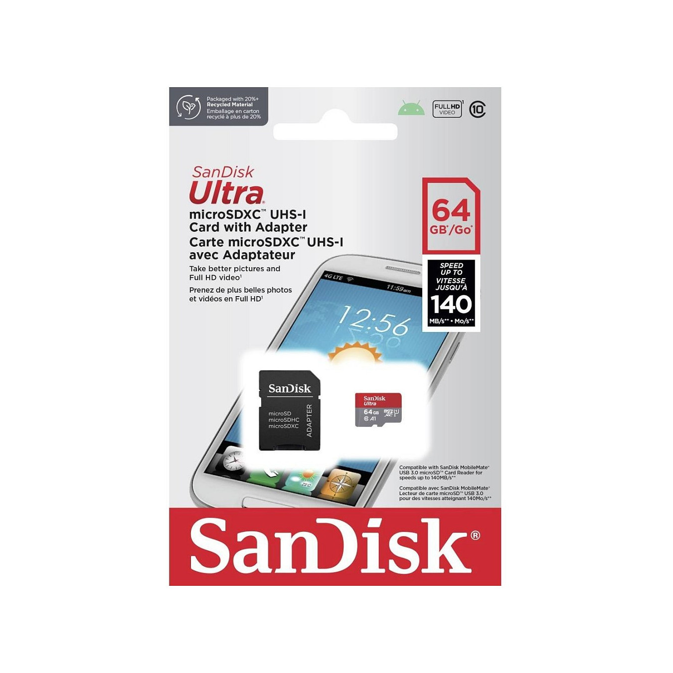 CARD Sandisk Ultra MICROXC 64GB + — Buy in Cyprus with Fast Delivery