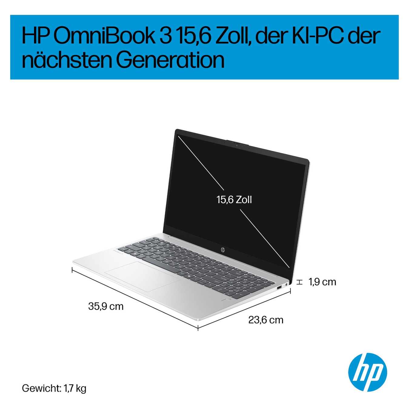 HP OmniBook 3 NGAI 15.6' FHD Ryzen AI 5 330 16GB 512GB SSD Win11 Home - 15-fn0452ng — Buy in Cyprus with Fast Delivery