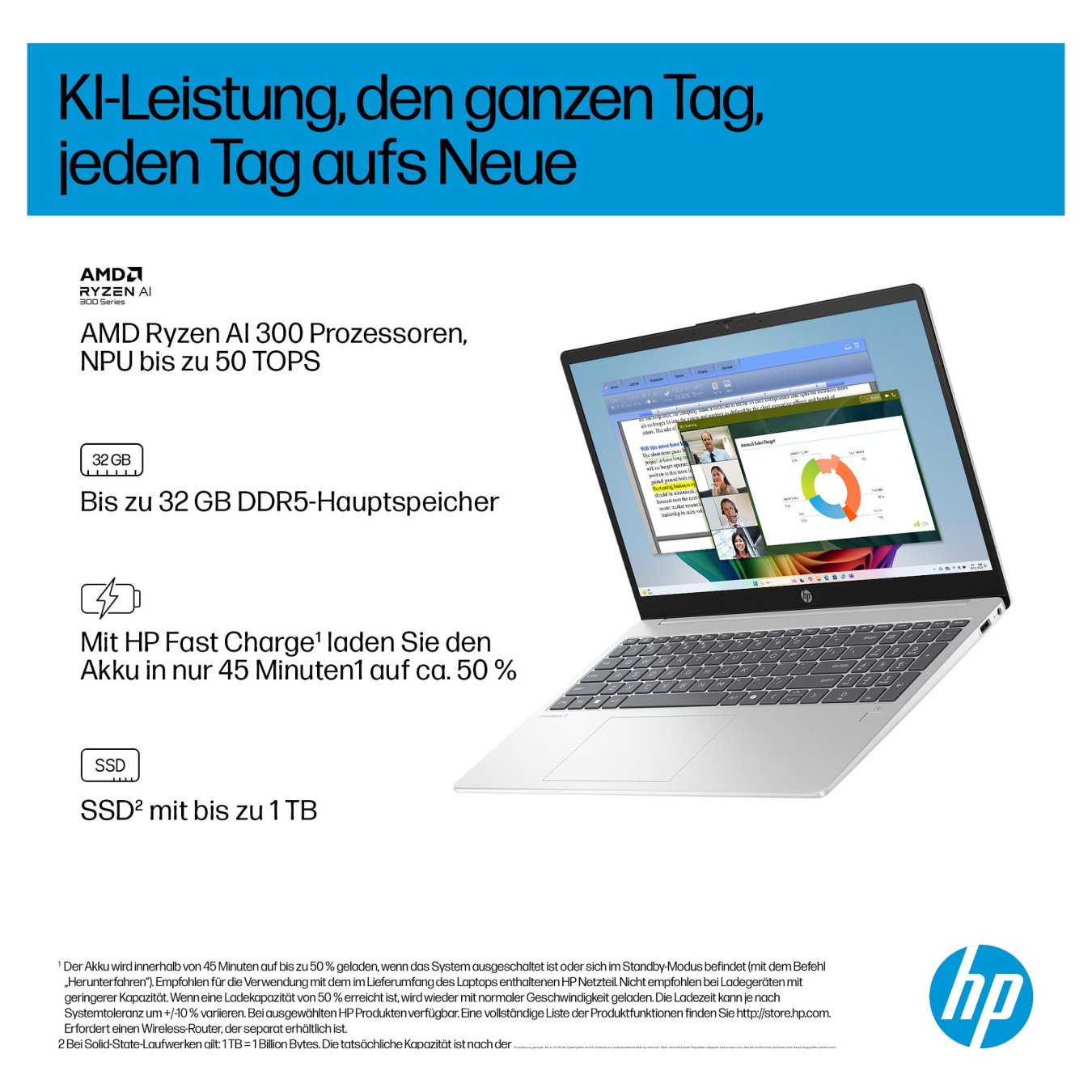 HP OmniBook 3 NGAI 15.6' FHD Ryzen AI 5 330 16GB 512GB SSD Win11 Home - 15-fn0452ng — Buy in Cyprus with Fast Delivery