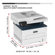 L Xerox B235 S W Laser-Multifunktionsdrucker 4in1 A4 34 S. Min. LAN WiFi Duplex ADF — Buy in Cyprus with Fast Delivery