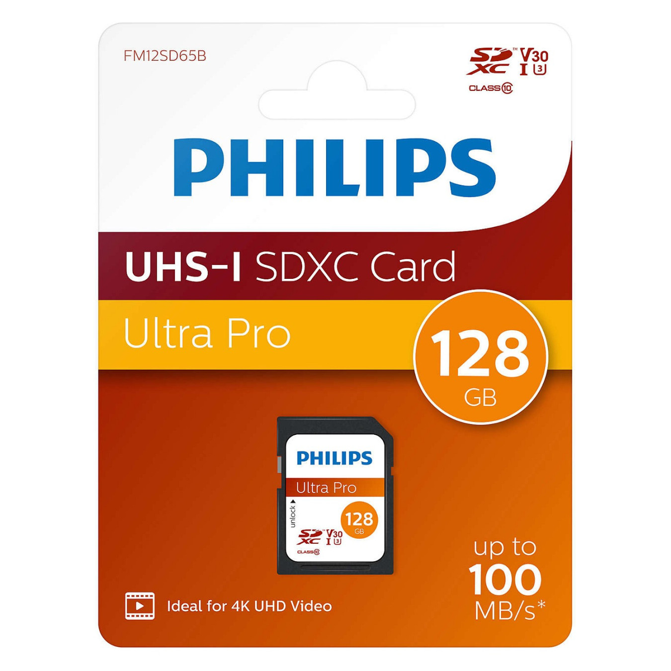 CARD Philips sdxc Card 128GB Class 10 UHS-I U3 V30 A1 — Buy in Cyprus with Fast Delivery