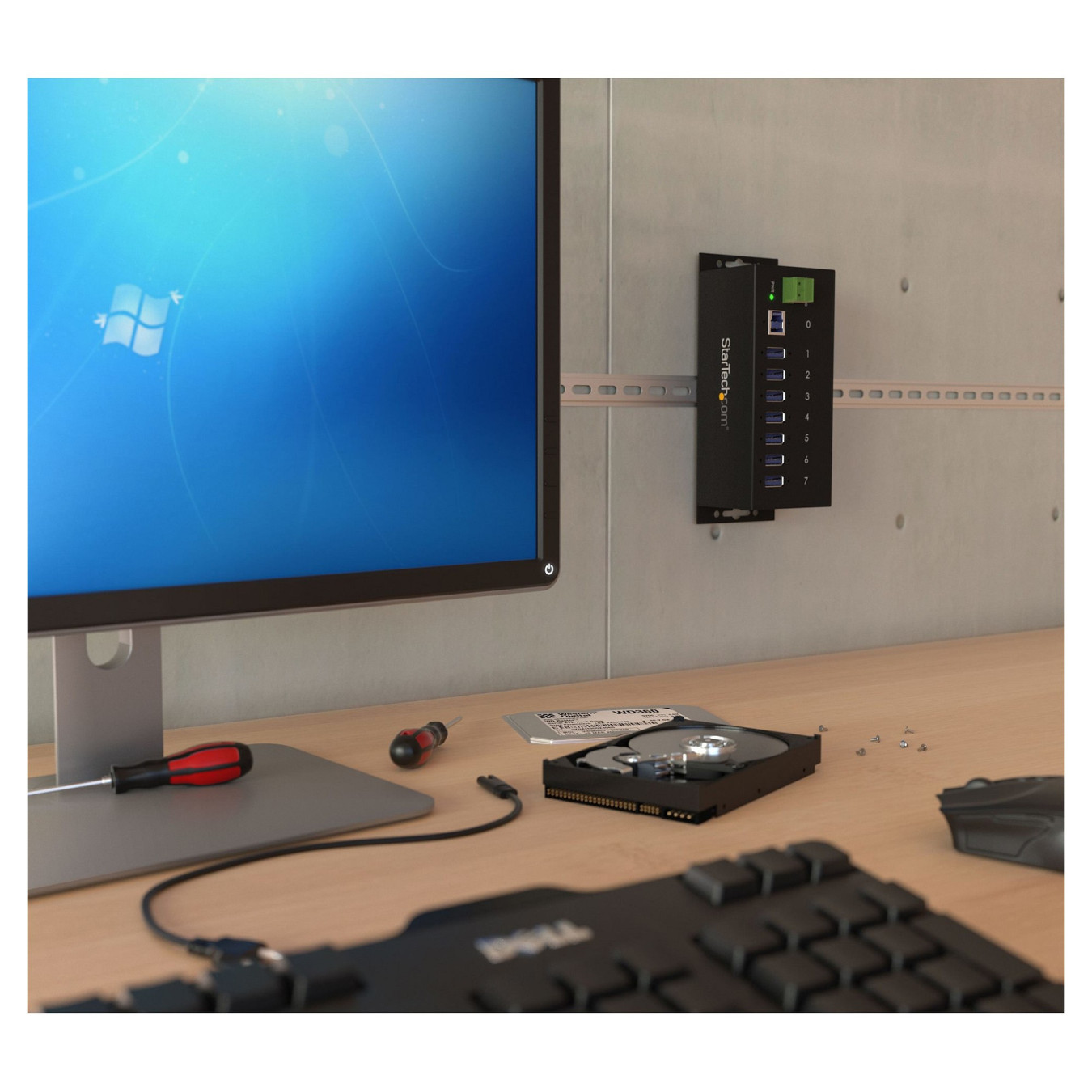 StarTech 7 PORT INDUSTRIAL USB 3.0 HUB — Buy in Cyprus with Fast Delivery