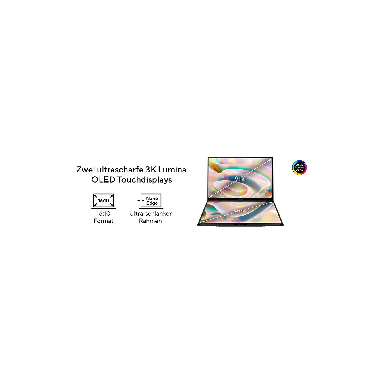 ASUS Zenbook Duo UX8406CA-PZ195X Core Ultra 9 285H 32GB 2TB 14' WQXGA+ OLED Touch Win11 Pro — Buy in Cyprus with Fast Delivery