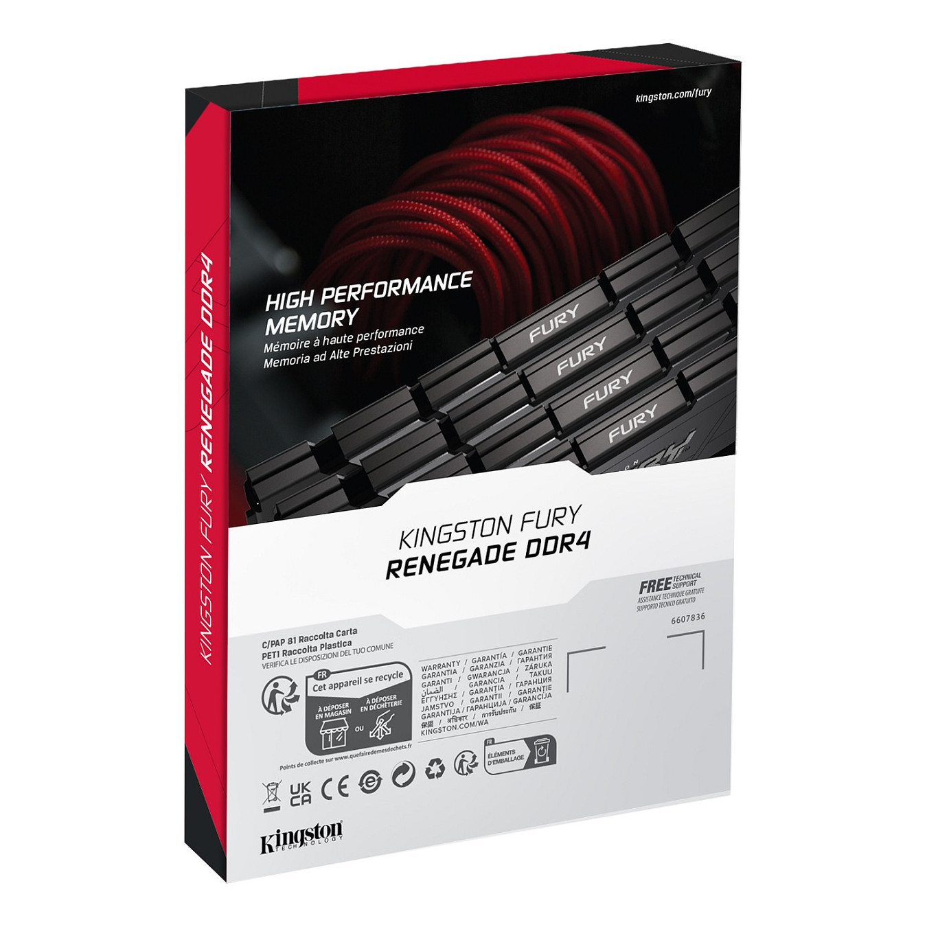 KINGSTON 64GB3600MT s DDR4 CL16DIMM Kit of41Gx8 FURYRenegadeBlack — Buy in Cyprus with Fast Delivery