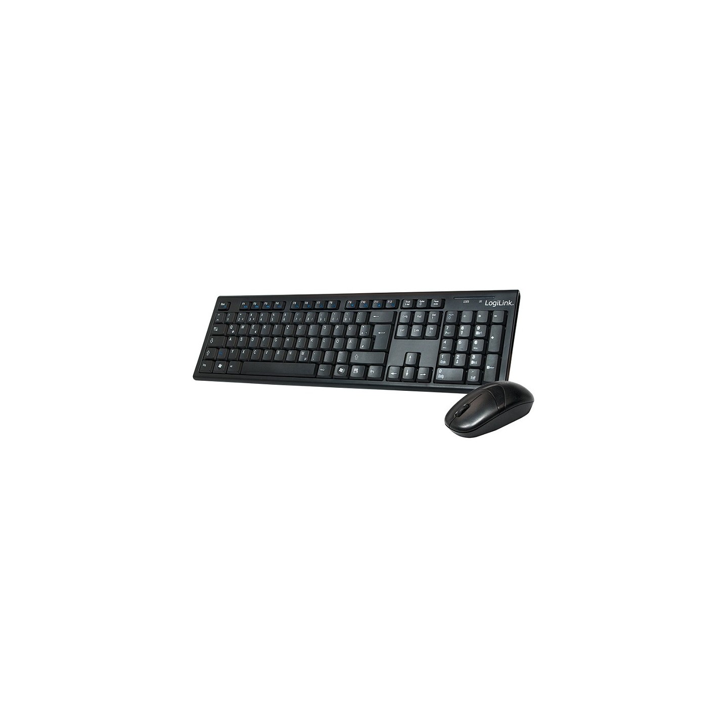 LogiLink ID0104 Wireless Keyboard Mouse Combo QWERTZ Black (Boxed) — Buy in Cyprus with Fast Delivery