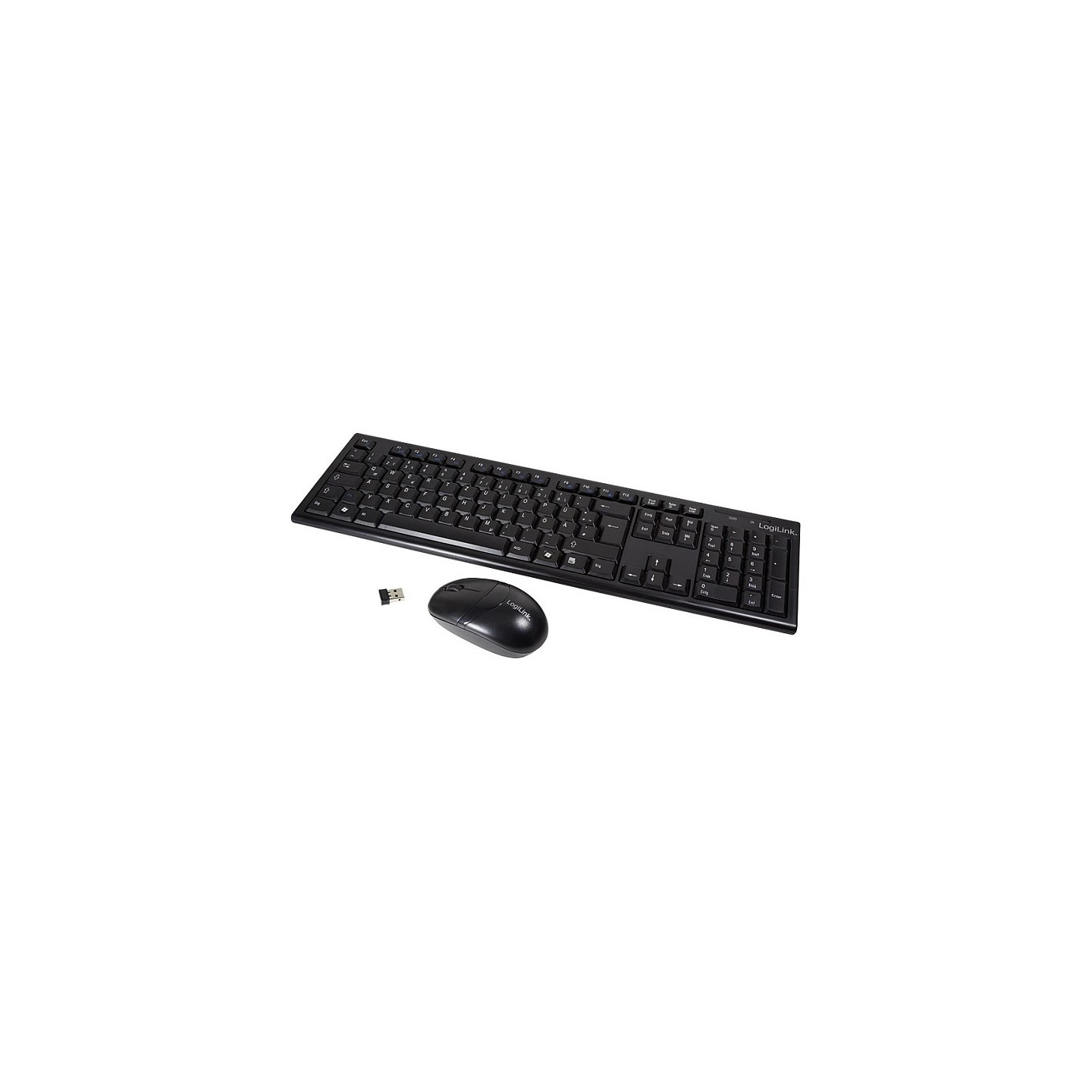 LogiLink ID0104 Wireless Keyboard Mouse Combo QWERTZ Black (Boxed) — Buy in Cyprus with Fast Delivery