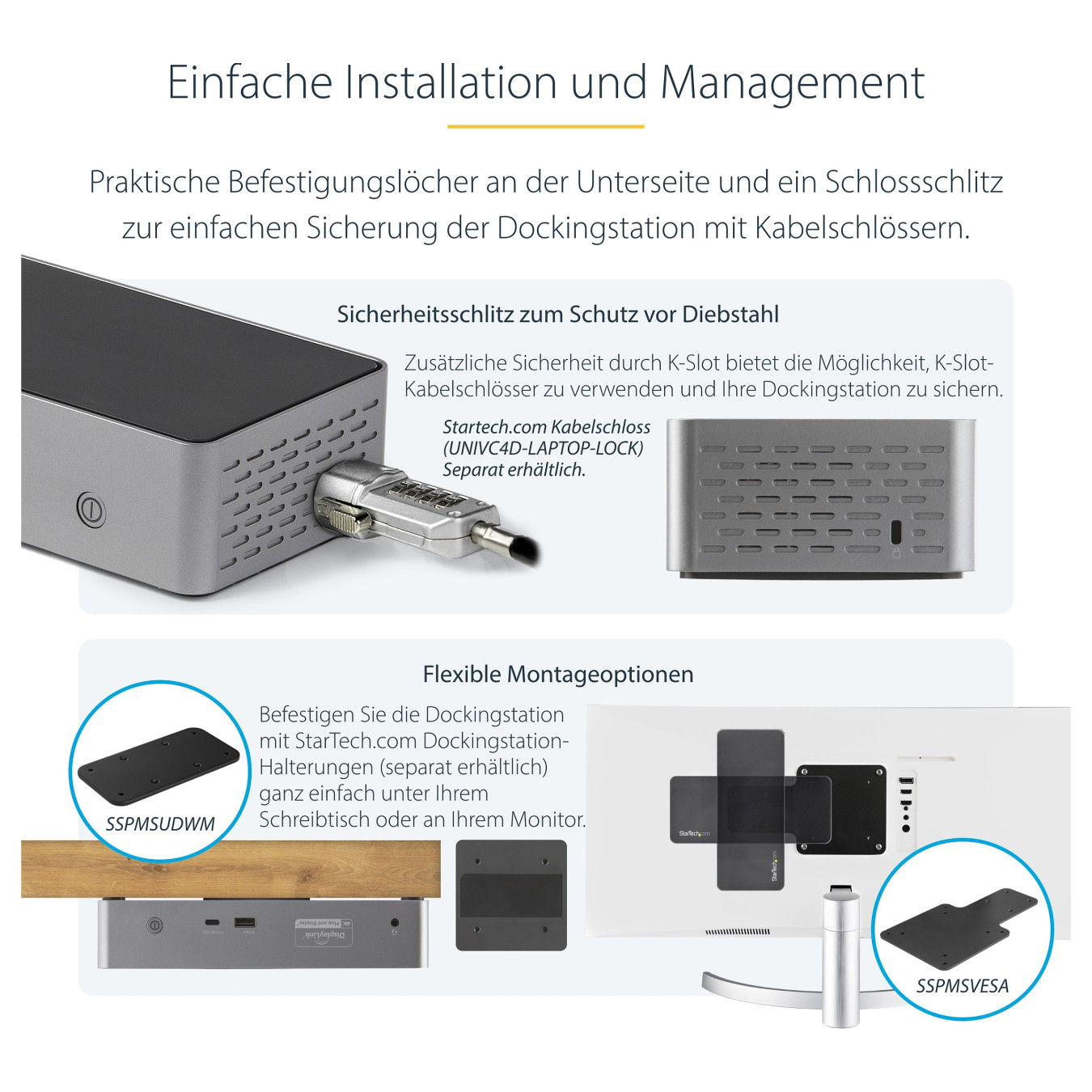 D StarTech QUAD MONITOR USB-C DOCK 4K60 — Buy in Cyprus with Fast Delivery