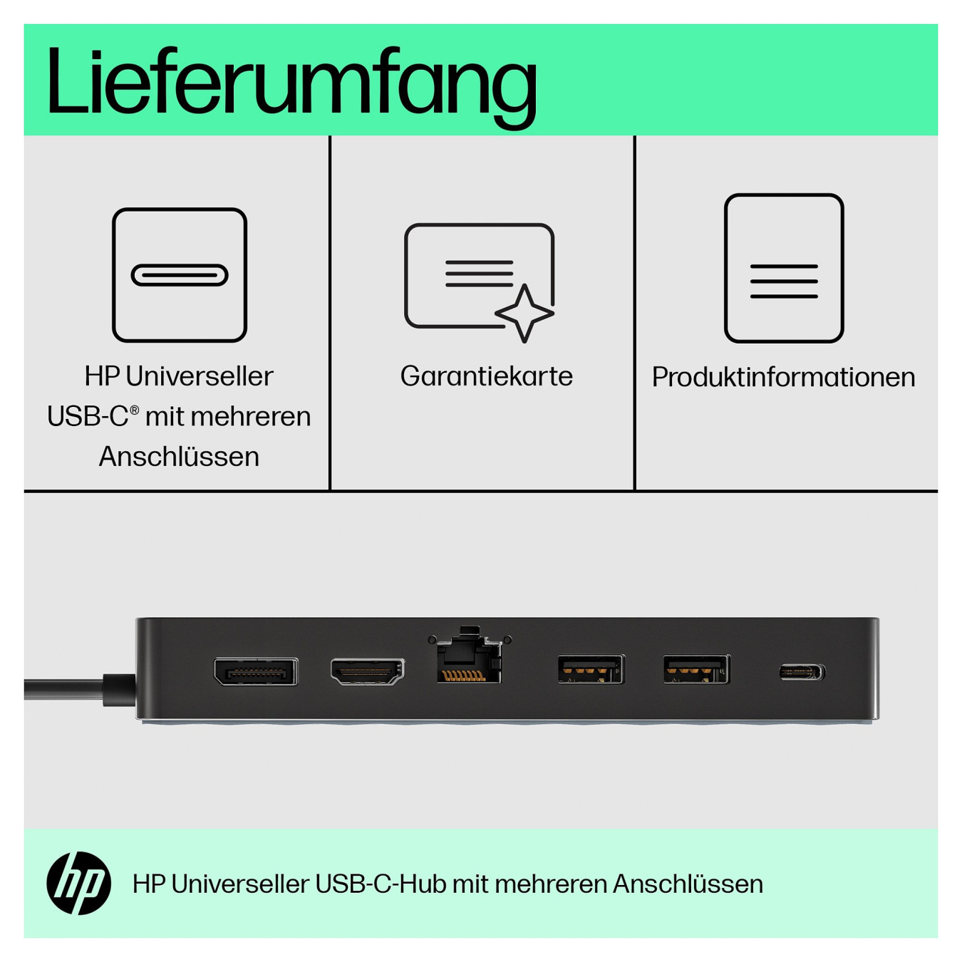 D HP universal USB-C multiport HUB — Buy in Cyprus with Fast Delivery
